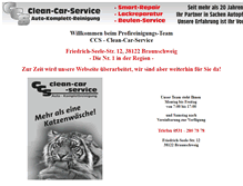 Tablet Screenshot of cleancarservice.de